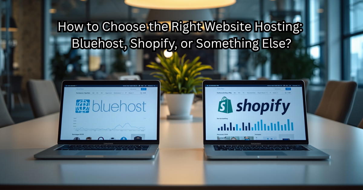 How to Choose the Right Website Hosting: Bluehost, Shopify, or Something Else?
