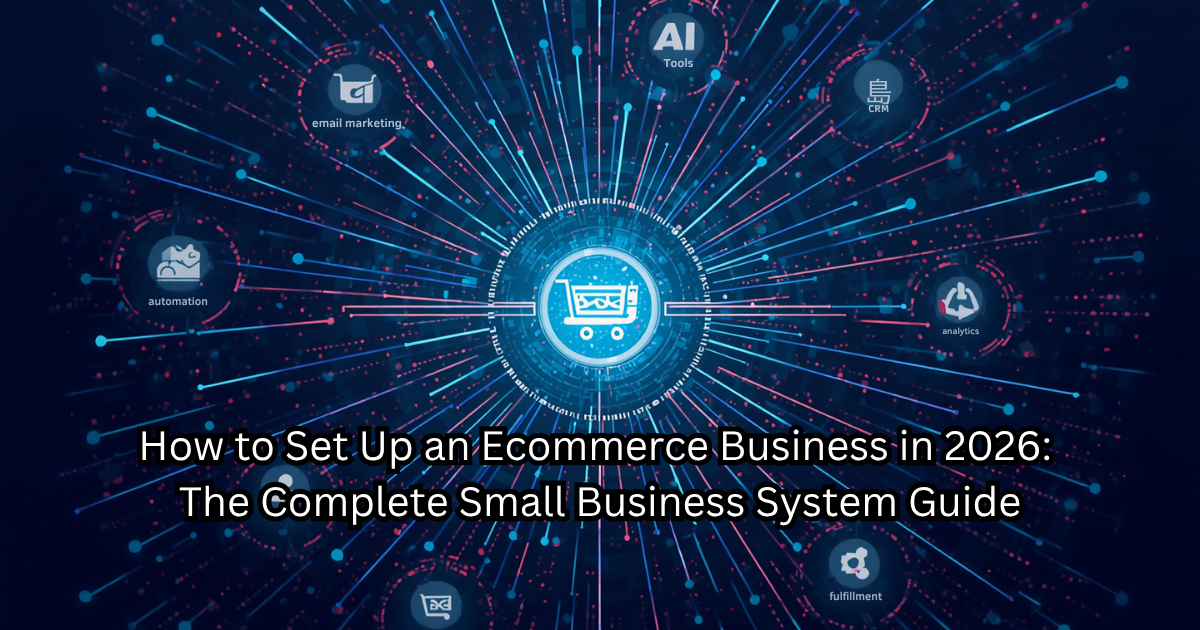 How to Set Up an Ecommerce Business in 2026: The Complete Small Business System Guide